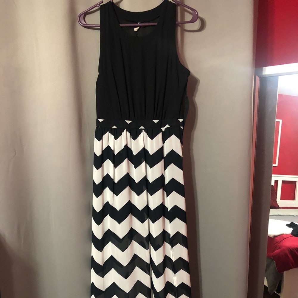 Black maxi dress